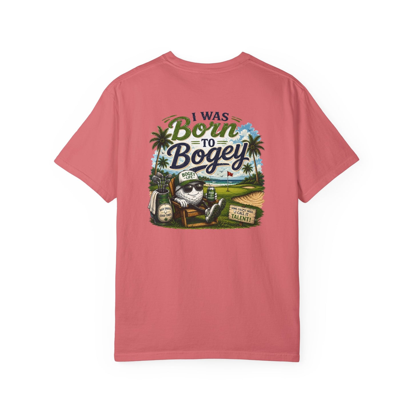 Born to Bogey T-Shirt — Retro Golf Skull Graphic Tee
