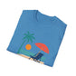 Tropical Vibes Beach Scene Tee (Relax & Unwind)