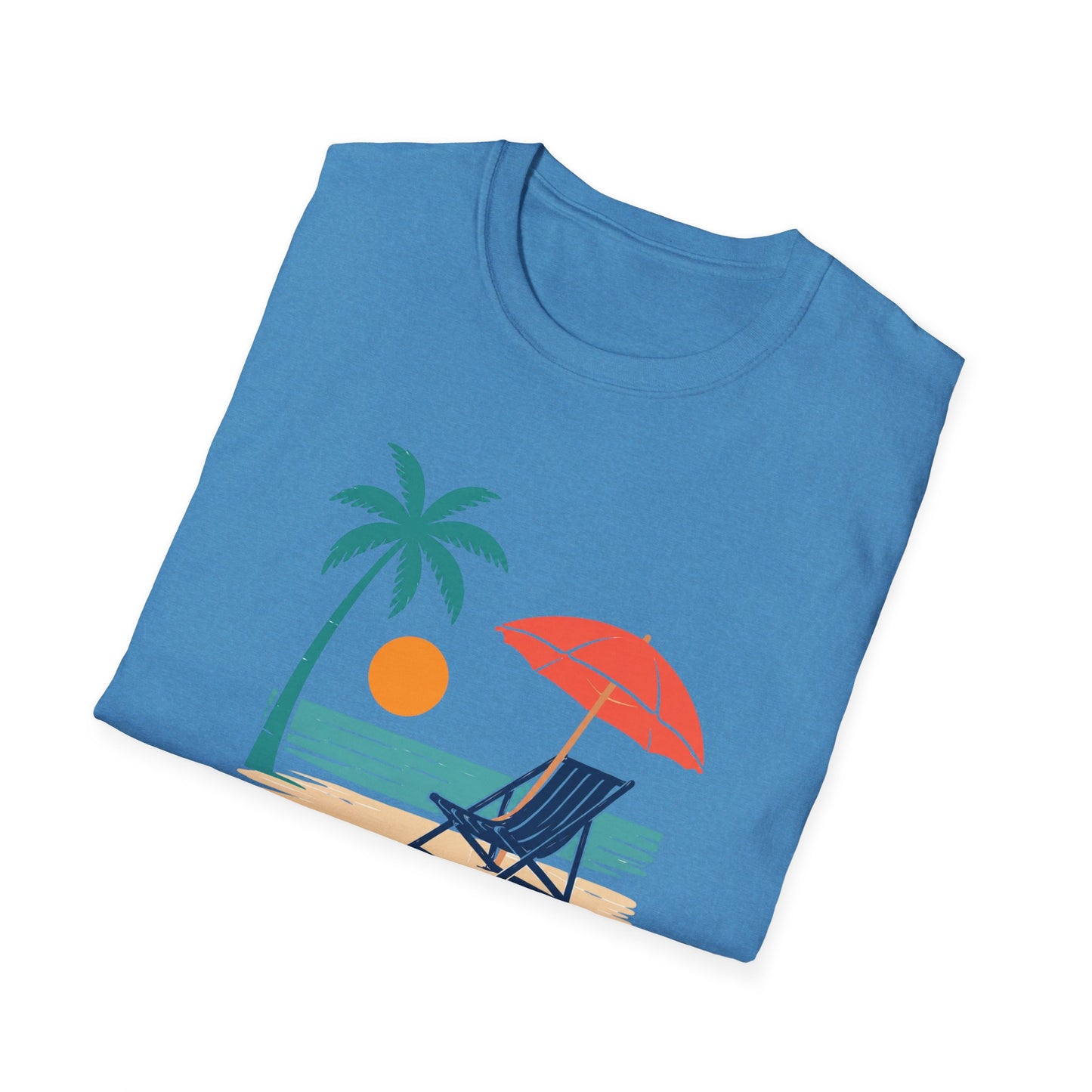 Tropical Vibes Beach Scene Tee (Relax & Unwind)