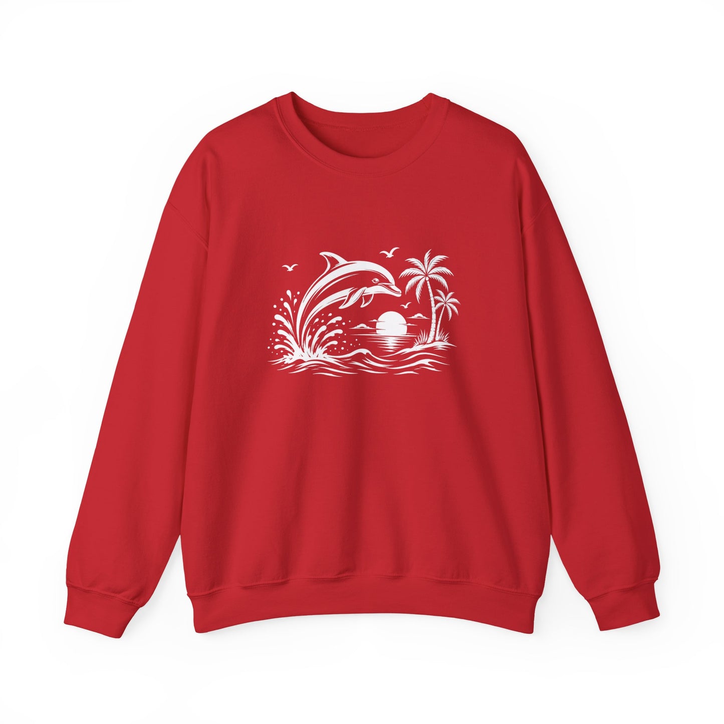 Dolphin Sunset Crewneck Sweatshirt