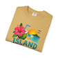 Island Therapy T‑Shirt — Tropical Sunset Coconut Drink Beach Tee