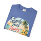 Sandy Toes Happy Life T-Shirt — Tropical Beach Vacation Tee
