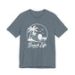Beach Life T-Shirt – Palm Tree Sunset Graphic Tee