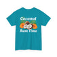 Coconut Rum Time Unisex Heavy Cotton Tee at Caribbean Rays