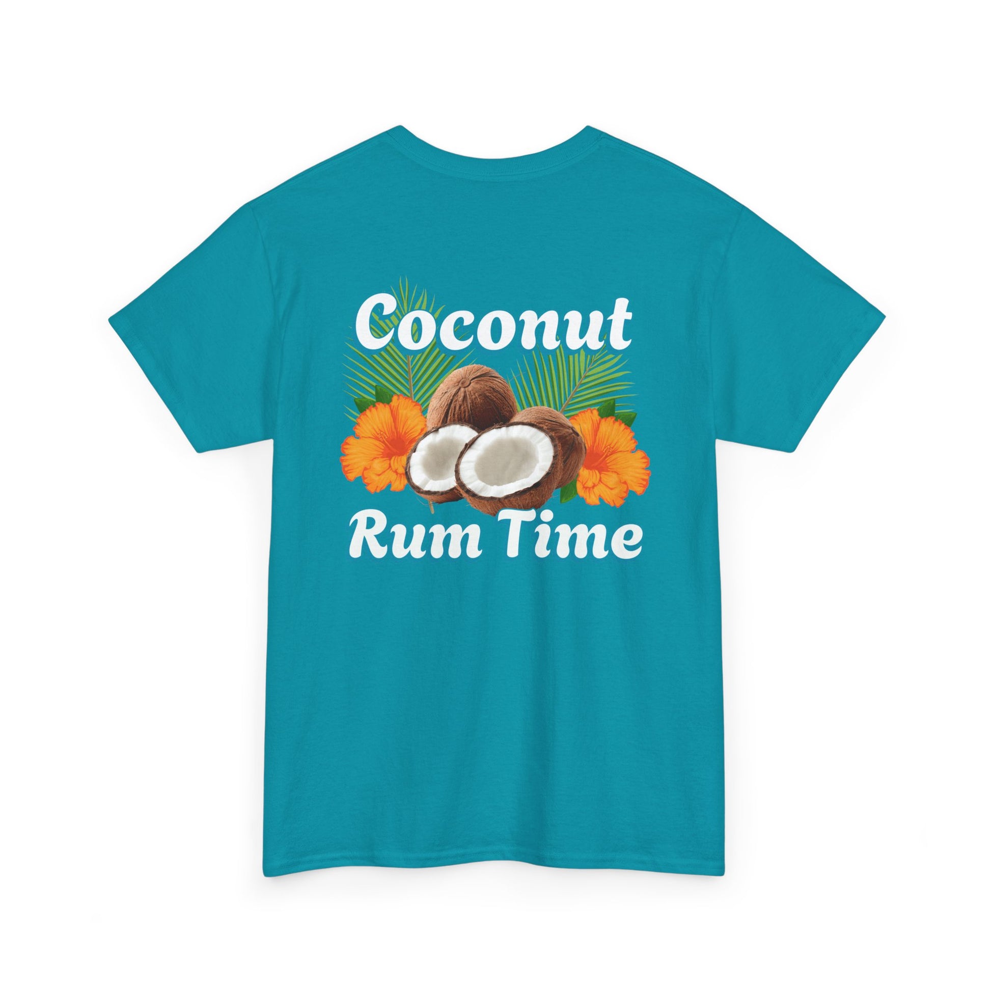 Coconut Rum Time Unisex Heavy Cotton Tee at Caribbean Rays