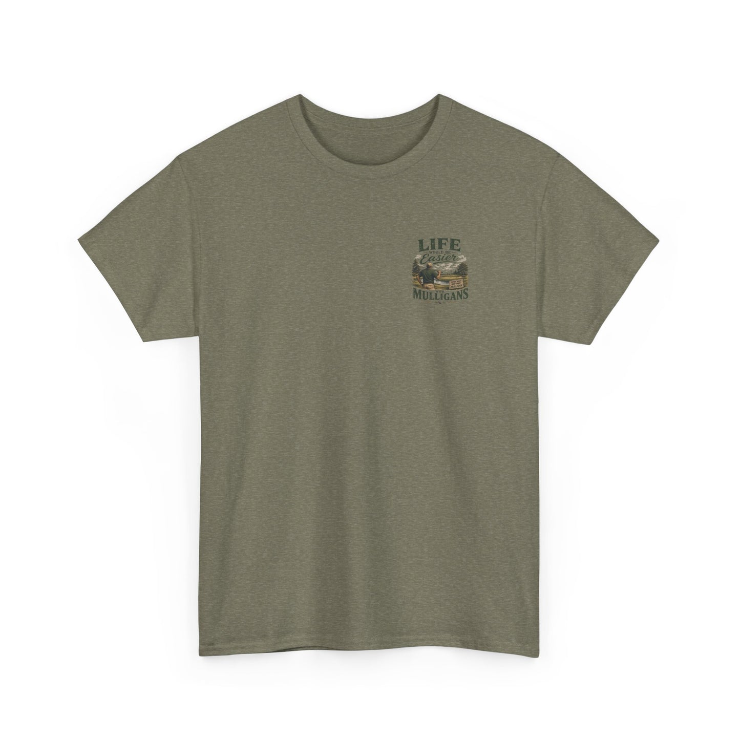 Mulligans Golf T-Shirt — “Life Would Be Easier With Mulligans” Vintage Golf Tee
