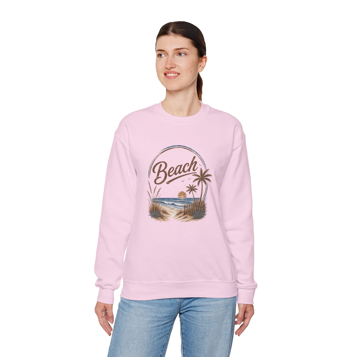 Beach Crewneck Sweatshirt  | Casual Fashion