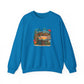 Tiki Bar Crewneck Sweatshirt — Retro Tropical Sunset Design