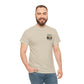 T-Shirt — "Never Too Old to Fish" Fishing Tee (Sunset Lake Design)