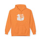 Surf Sketch Hoodie — Minimal Beach Palm Line Art Sweatshirt