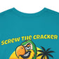 Screw the Cracker I Want a Margarita" T-Shirt Tropical Parrot Cocktail Tee