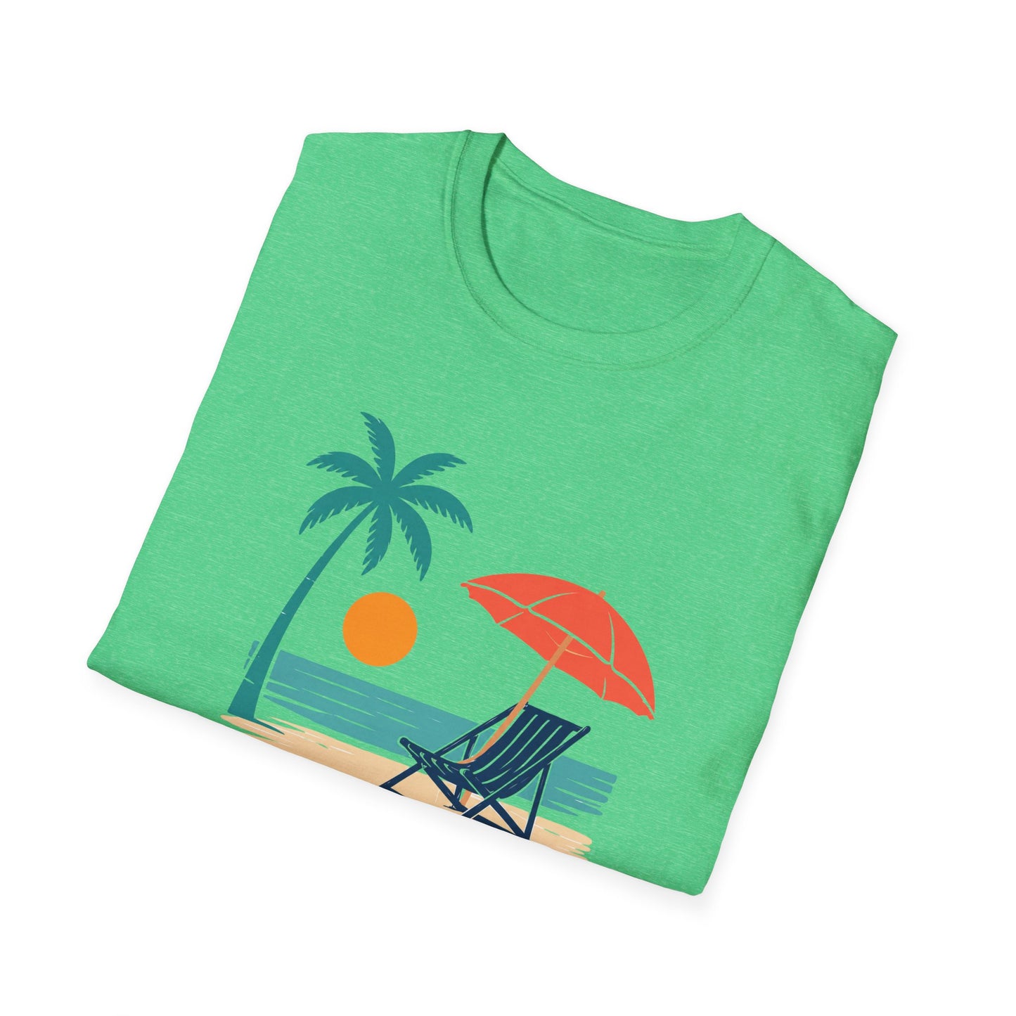 Tropical Vibes Beach Scene Tee (Relax & Unwind)