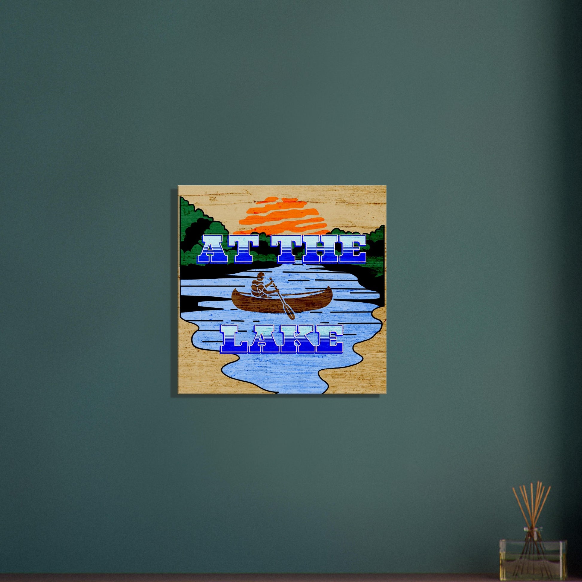 At The Lake Canvas Wall Prints on Caribbean Rays