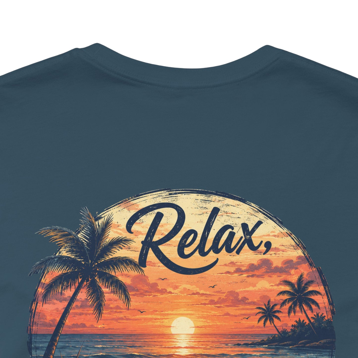 Sunset Beach Tee — "Relax Watch a Sunset" Graphic T-Shirt