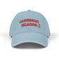 Light blue cap with 'Caribbean Islands' text and logo on a white background
