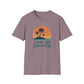 Island Life T-Shirt — "Livin' The Island Life" Retro Palm Sunset Tee