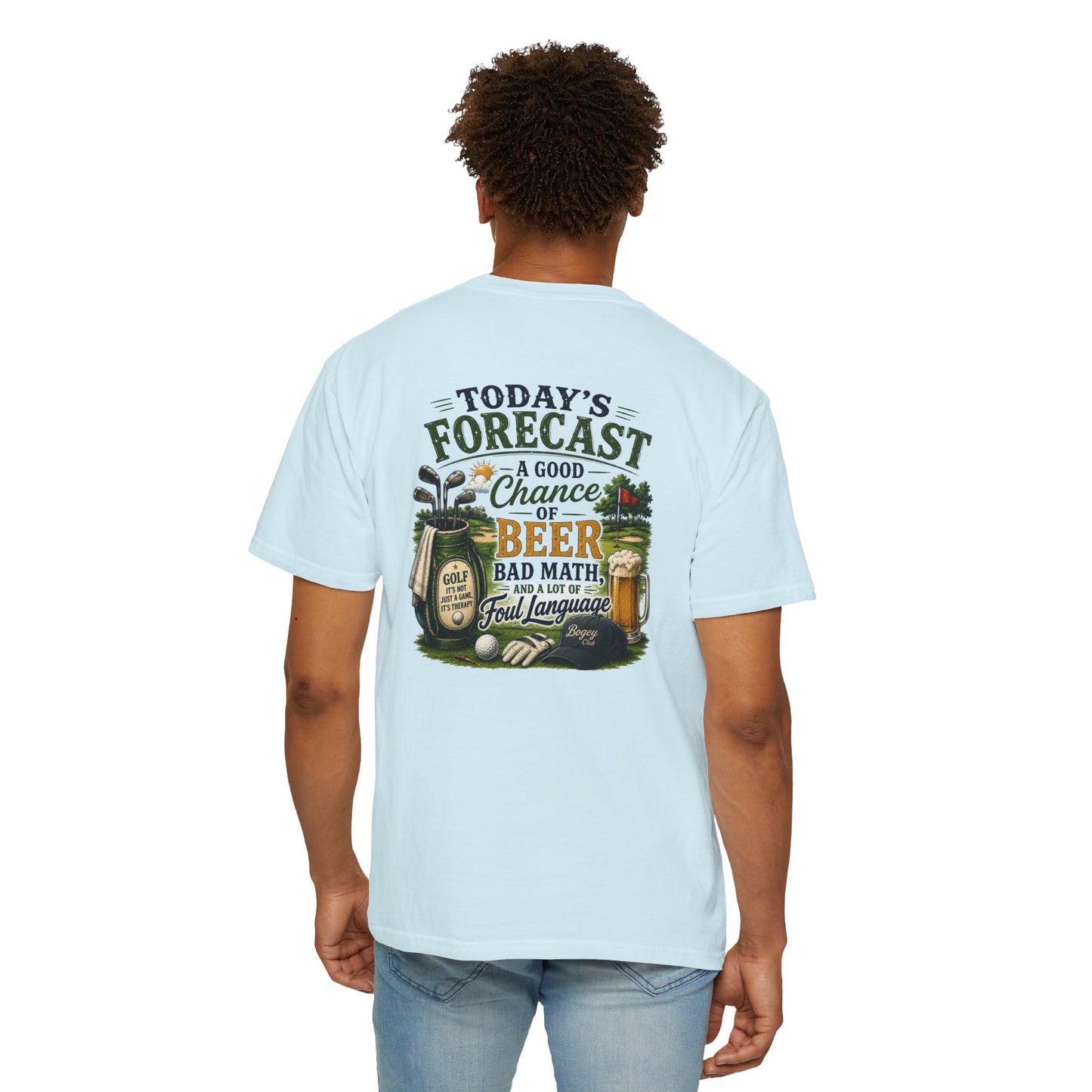 Beer Forecast T-Shirt — “Today’s Forecast: A Good Chance of Beer” Casual Tee