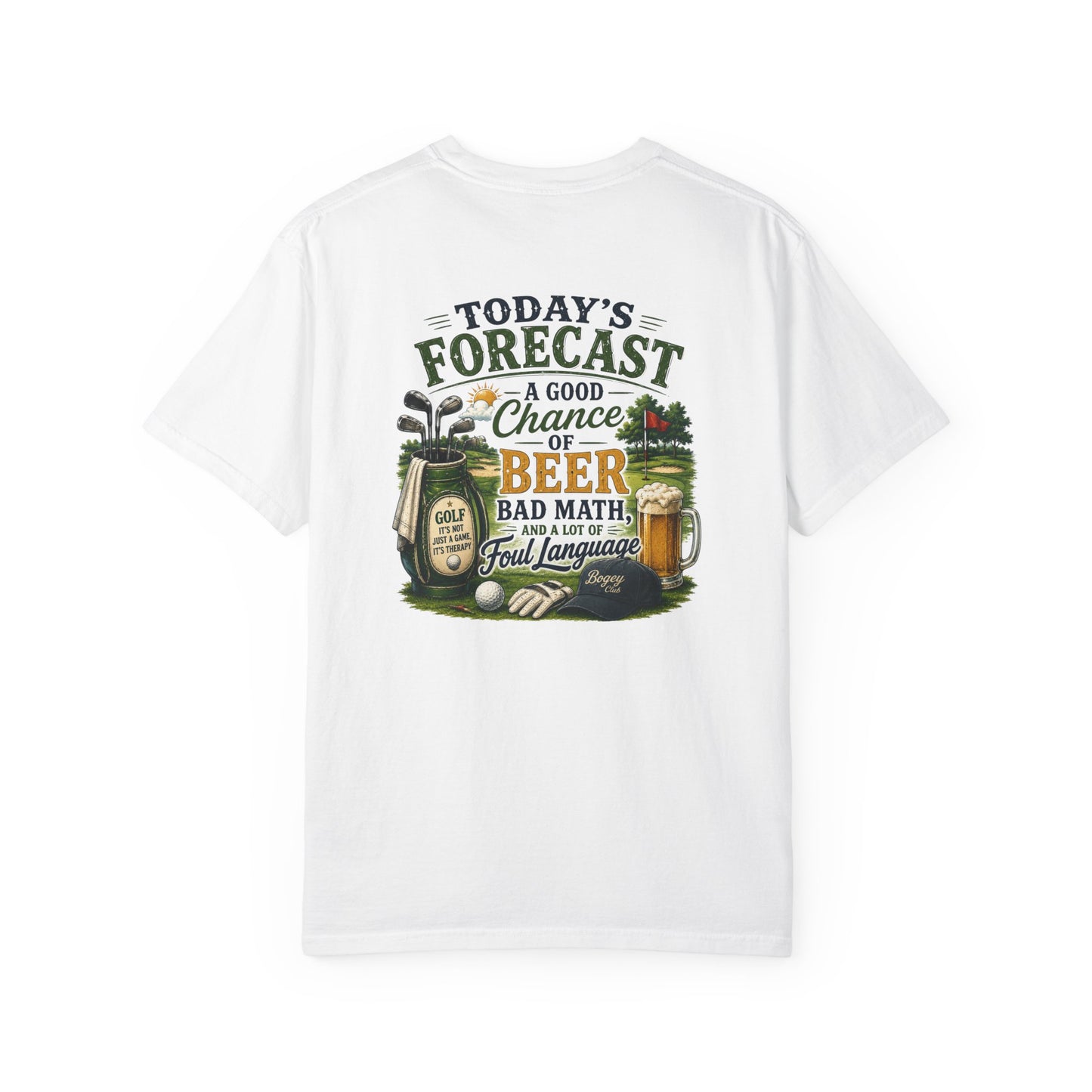 Beer Forecast T-Shirt — “Today’s Forecast: A Good Chance of Beer” Casual Tee