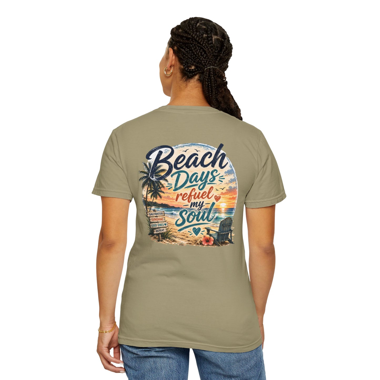 Beach Days T-Shirt — "Beach Days Refuel My Soul" Graphic Tee