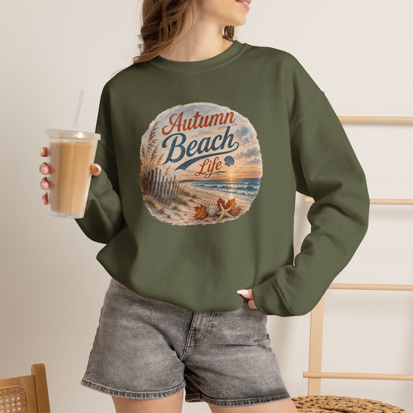 Autumn Beach Life Sweatshirt