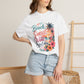 Beach Sunset Wine T-Shirt — "Beach, Sunset, Wine, Perfect Day" Tropical Graphic Tee