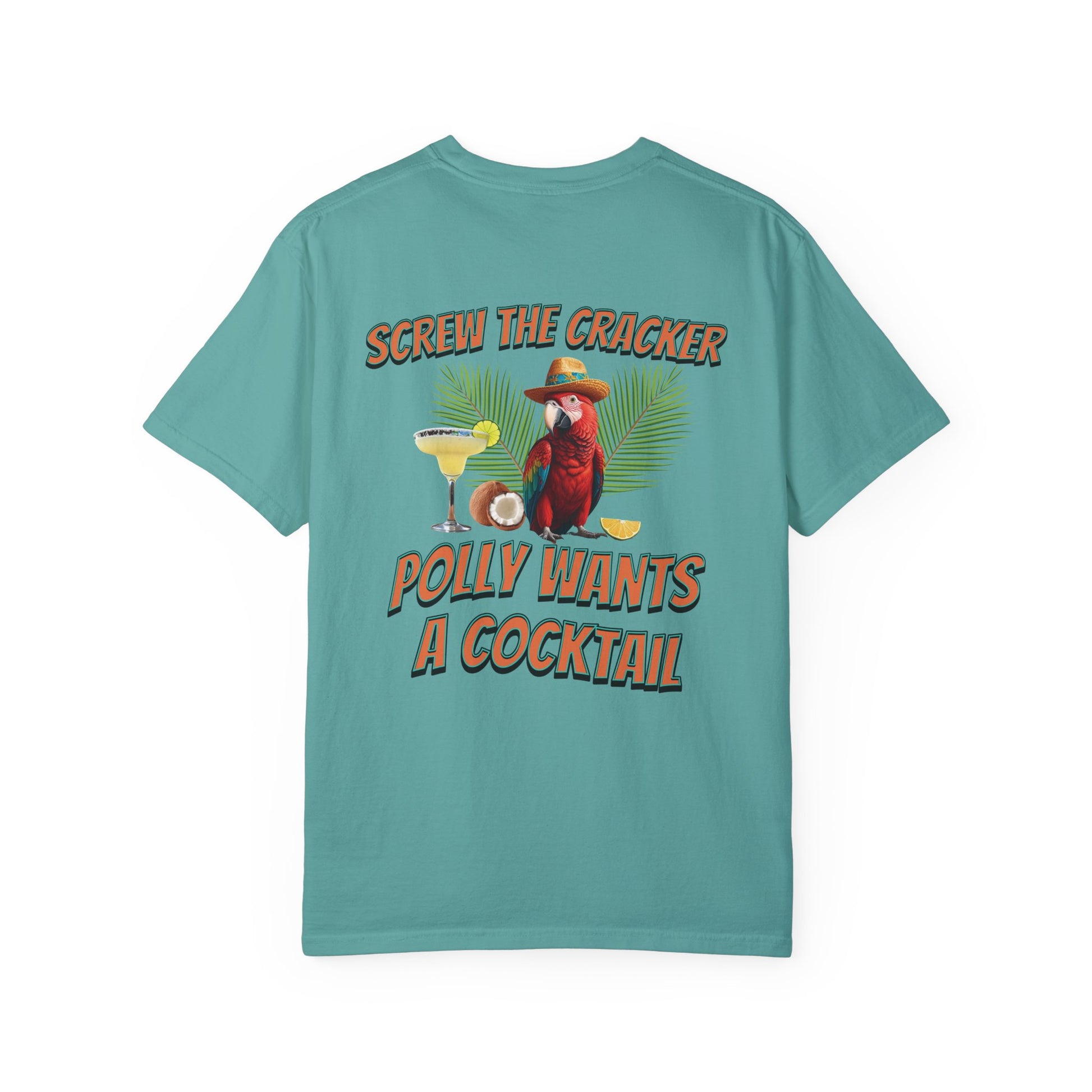 Resort Collection Screw the Cracker Unisex Garment-Dyed T-shirt on Caribbean Rays