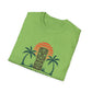 Tiki Vibes Sunset Tee (Palm Trees & Tiki Mask)