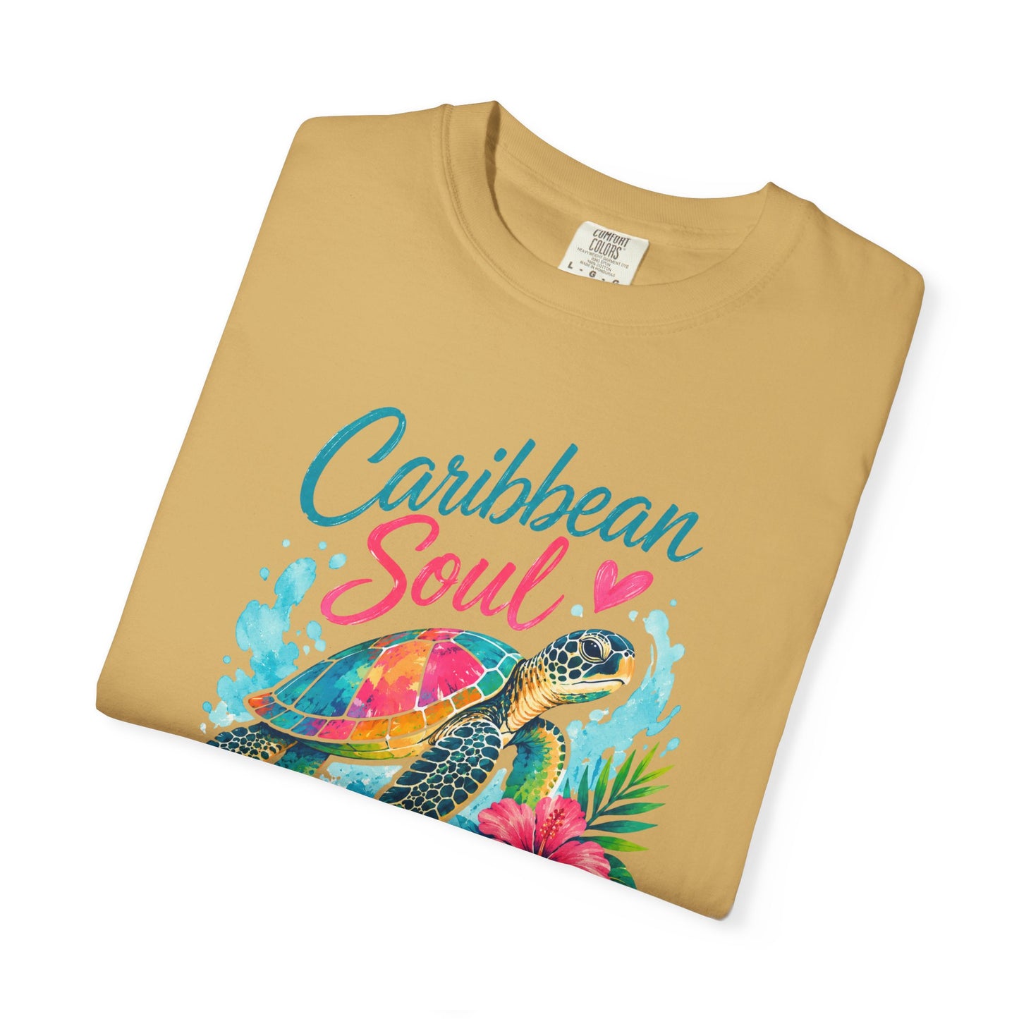 Caribbean Soul T-Shirt — Sea Turtle Floral Tropical Tee