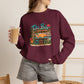 Tiki Bar Crewneck Sweatshirt — Retro Tropical Sunset Design