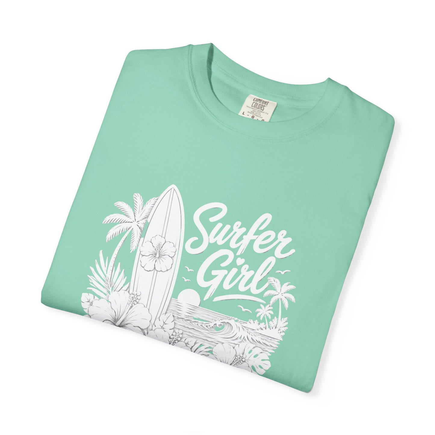Surfer Girl Graphic Tee — Vintage Beach Surf T‑Shirt