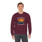 "Life Is Better On The Water" Crewneck Sweatshirt -Boat Sunset Graphic