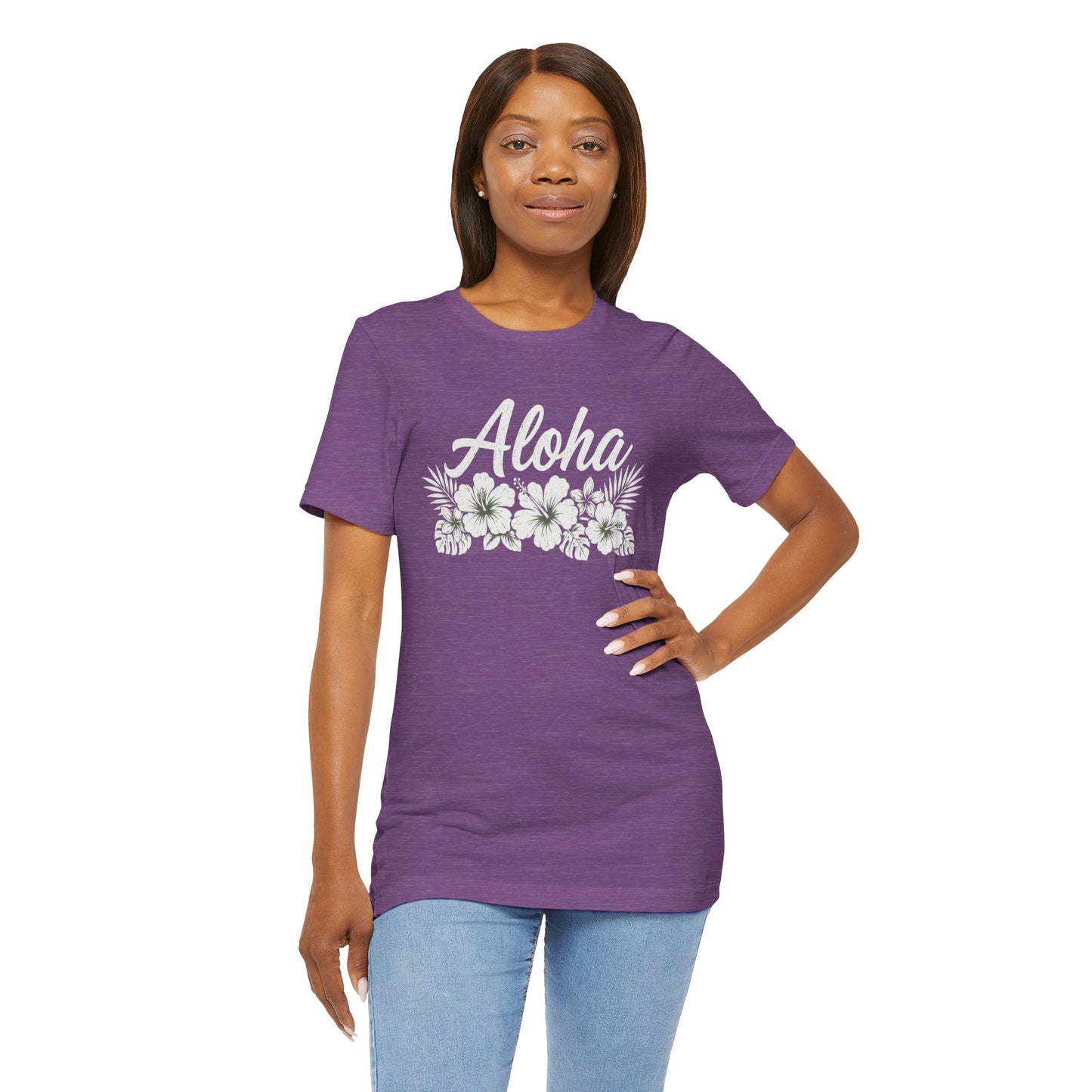 Aloha Floral T-Shirt — Hawaiian Hibiscus Vacation Tee