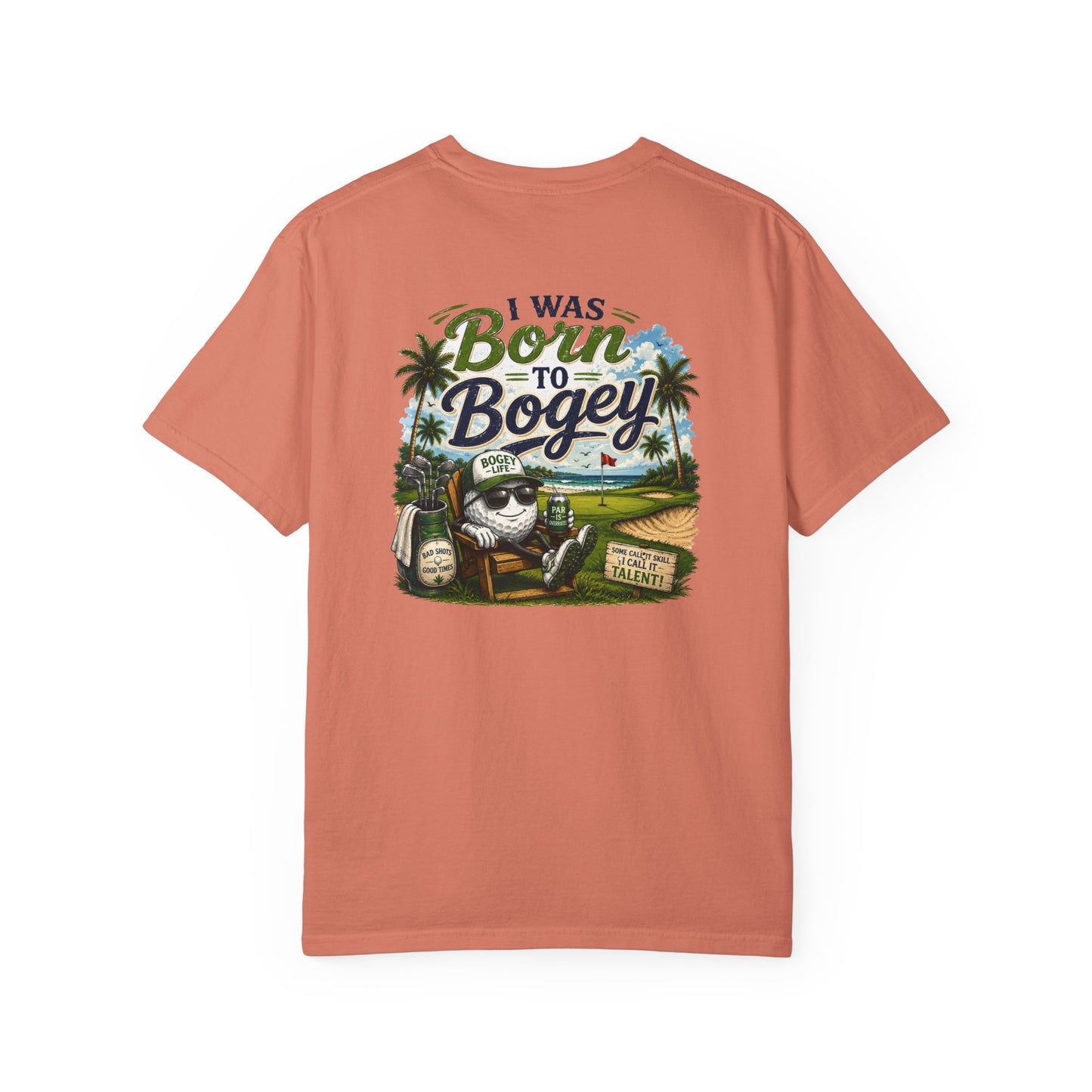Born to Bogey T-Shirt — Retro Golf Skull Graphic Tee