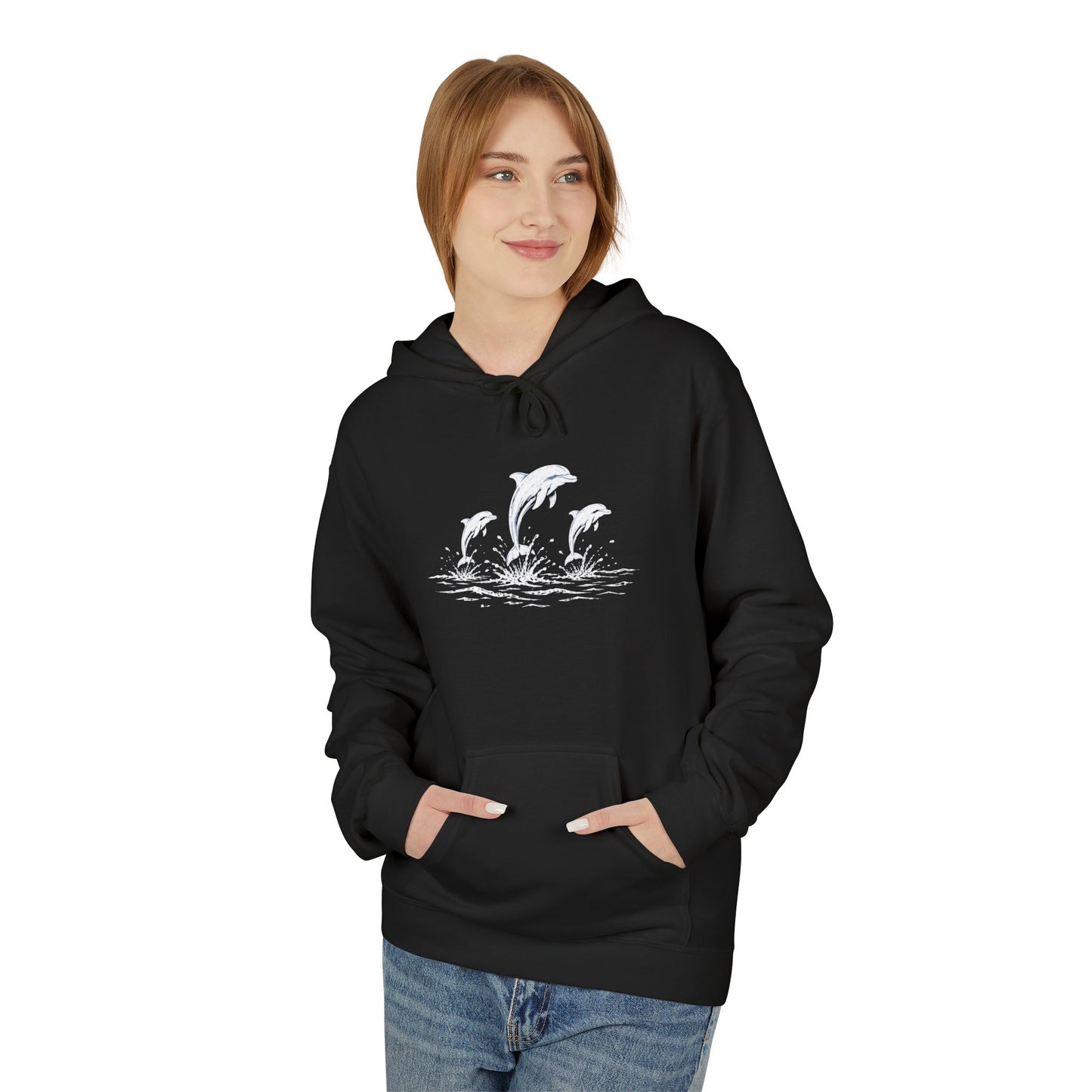 Dolphin Trio Hoodie Graphic Pullover