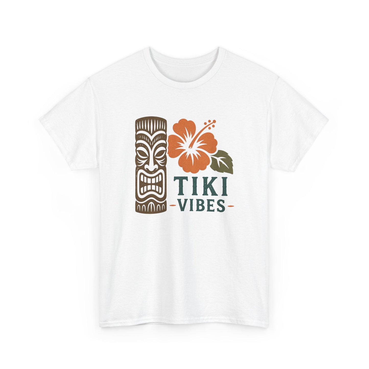 Tiki Vibes Floral Hibiscus Tee