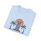 Tiki Vibes Sunset Tee (Palm Trees & Tiki Mask)