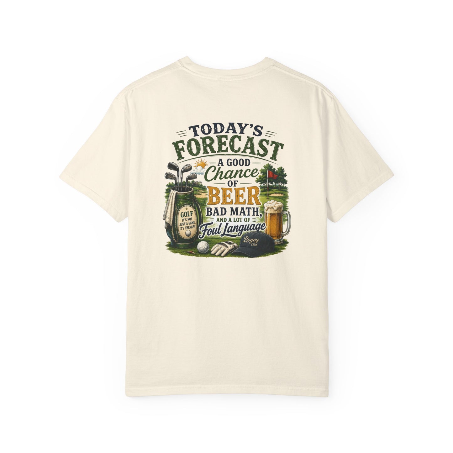 Beer Forecast T-Shirt — “Today’s Forecast: A Good Chance of Beer” Casual Tee