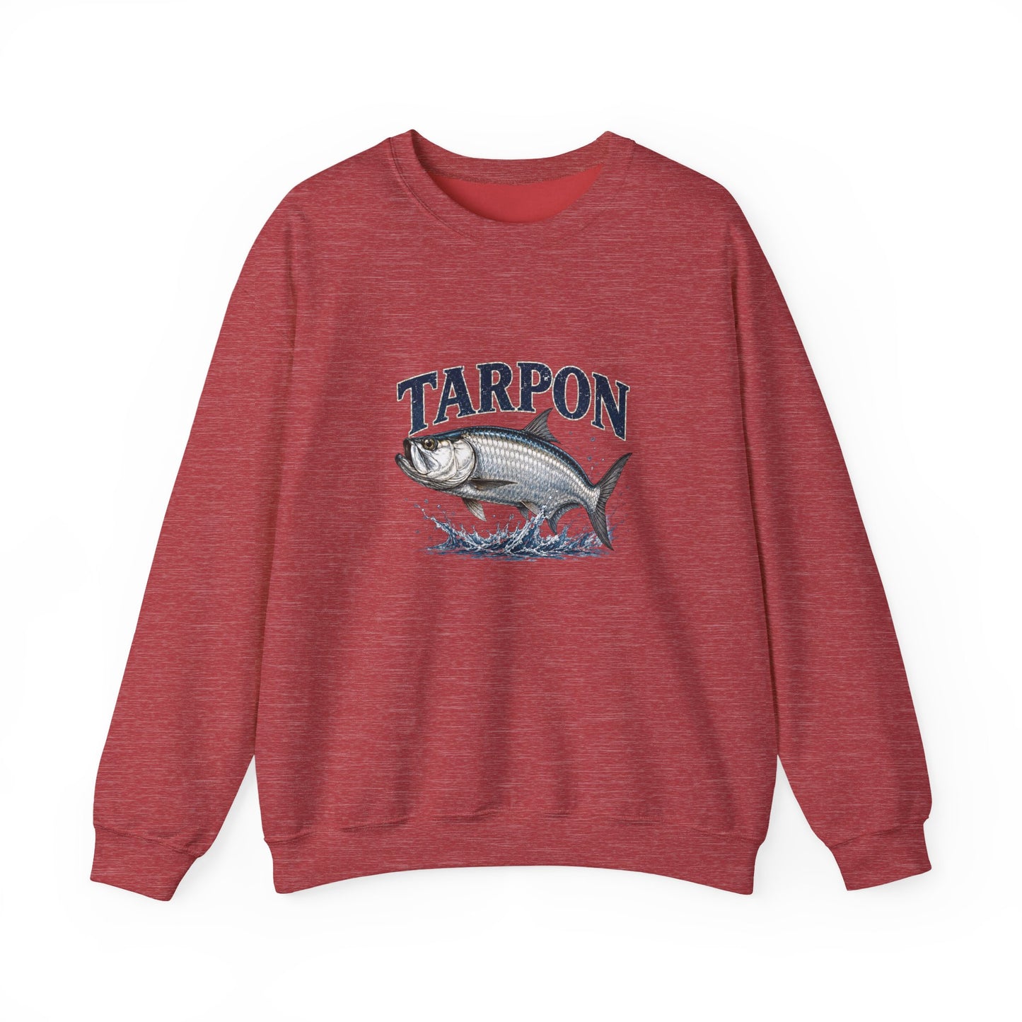 Tarpon Fishing Crewneck Sweatshirt — Vintage Tarpon Graphic Pullover