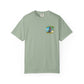 T-Shirt — "Living in Paradise and Loving It" Tropical Parrot Beach Tee