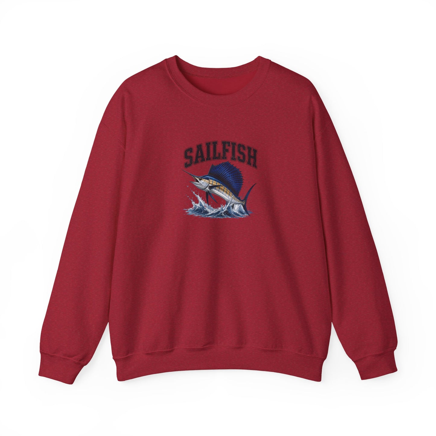Sailfish Graphic Sweatshirt – Vintage Marlin Fishing Crewneck