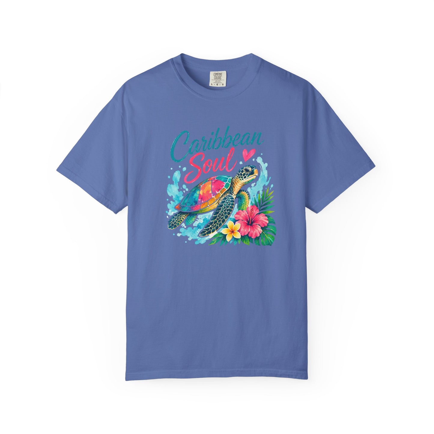 Caribbean Soul T-Shirt — Sea Turtle Floral Tropical Tee