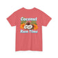 Coconut Rum Time Unisex Heavy Cotton Tee at Caribbean Rays