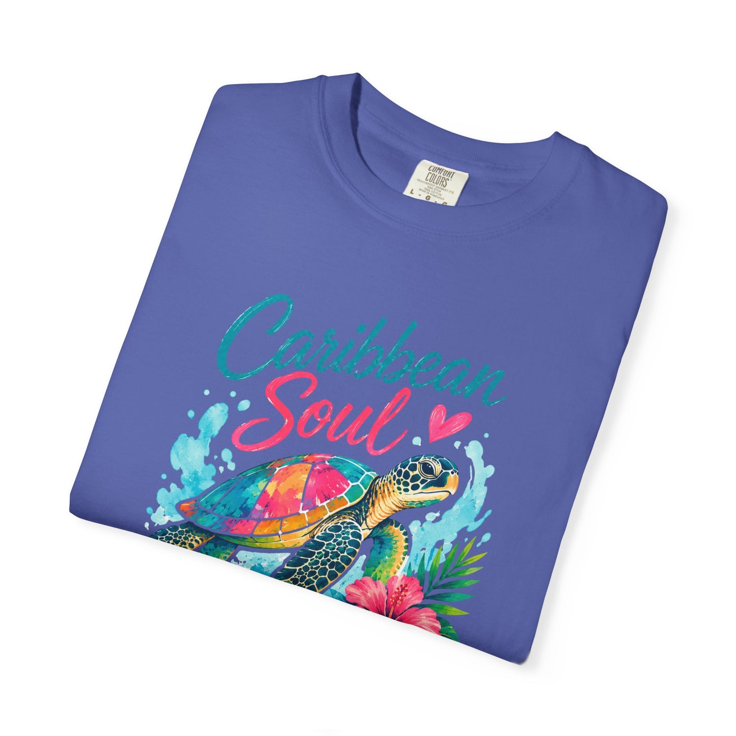 Caribbean Soul T-Shirt — Sea Turtle Floral Tropical Tee