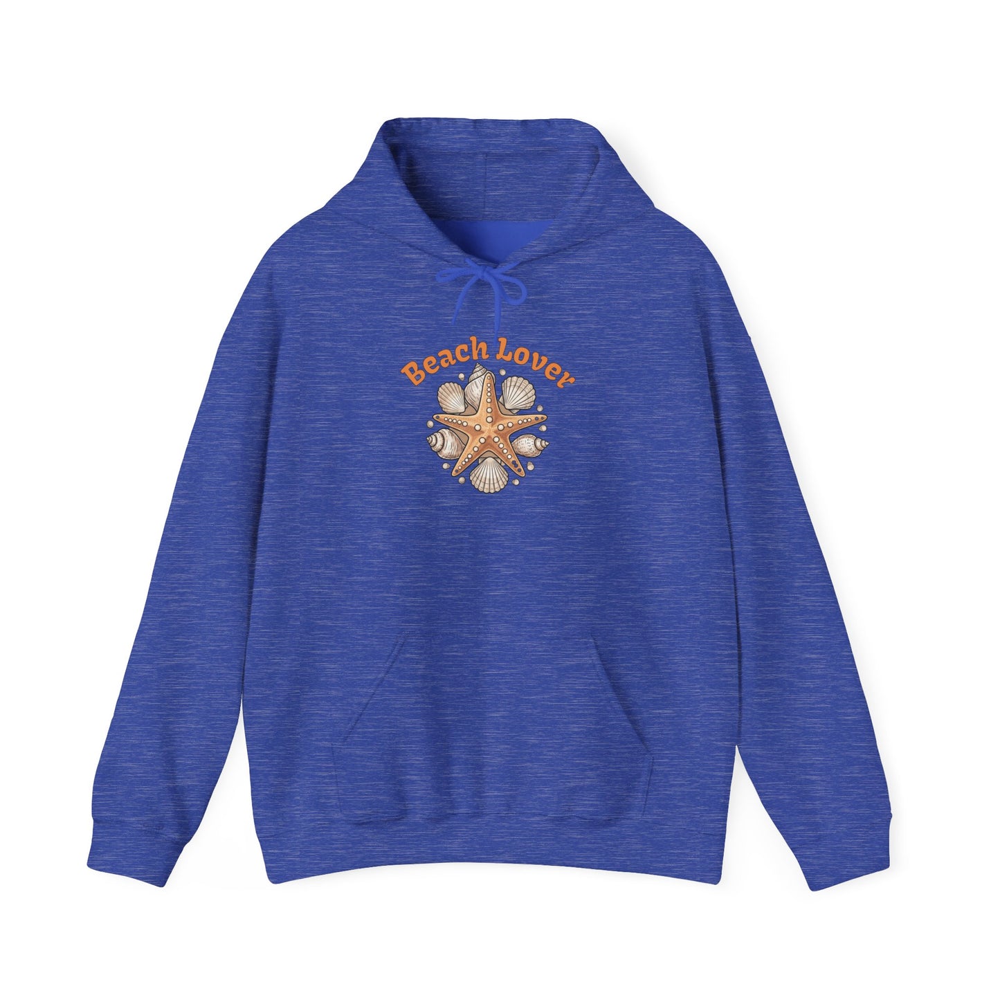 Beach Lover Starfish Hoodie — Coastal Seashell Graphic Sweatshirt