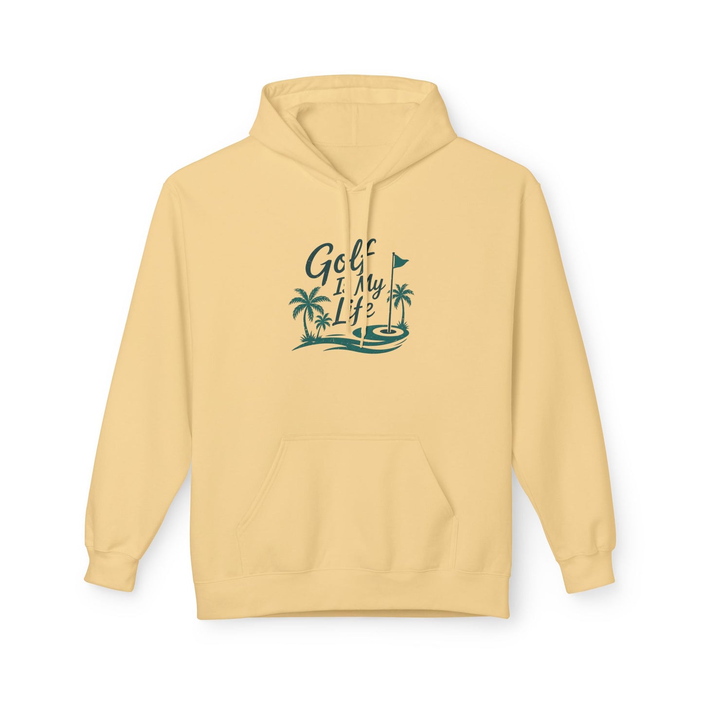 Golf Is My Life Hoodie — Tropical Palm Golf Pullover