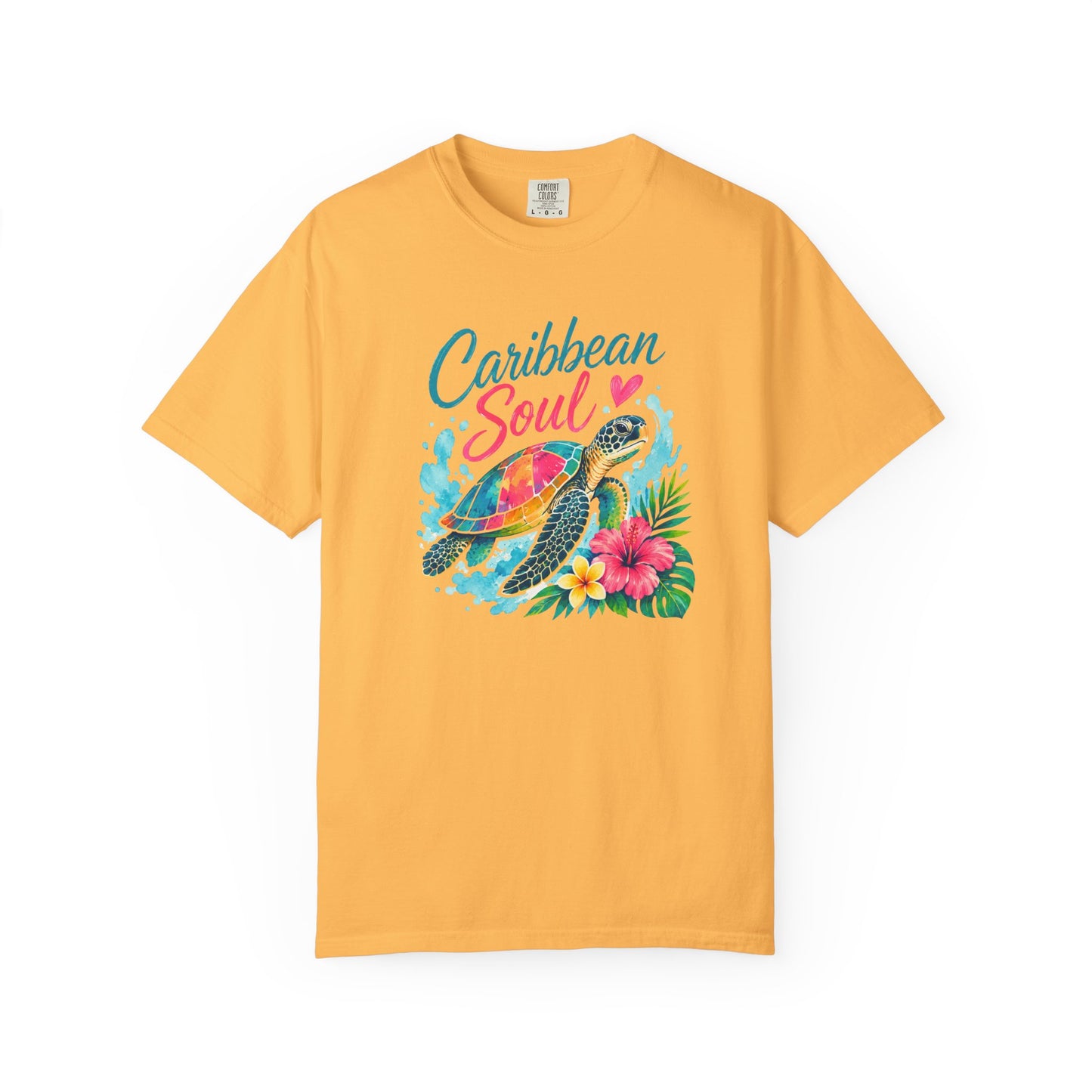 Caribbean Soul T-Shirt — Sea Turtle Floral Tropical Tee