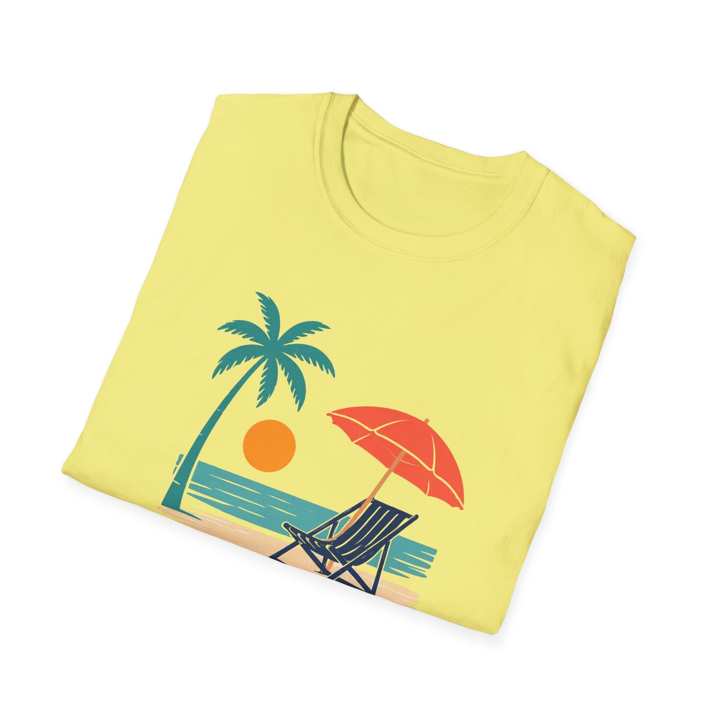 Tropical Vibes Beach Scene Tee (Relax & Unwind)