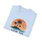 Island Life T-Shirt — "Livin' The Island Life" Retro Palm Sunset Tee