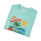 Sun, Sand & Sea T-Shirt – Tropical Beach Palm Tree Graphic Tee