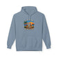 Great Minds Drink Alike Hoodie — Tropical Sunset Palm Beach Graphic Sweatshirt